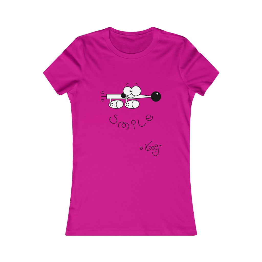 Wiener Dog Smile,Women's Favorite Tee