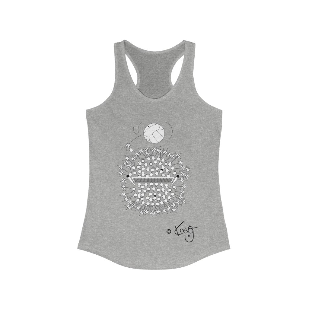 Volleyball Fun,Women's Ideal Racerback Tank