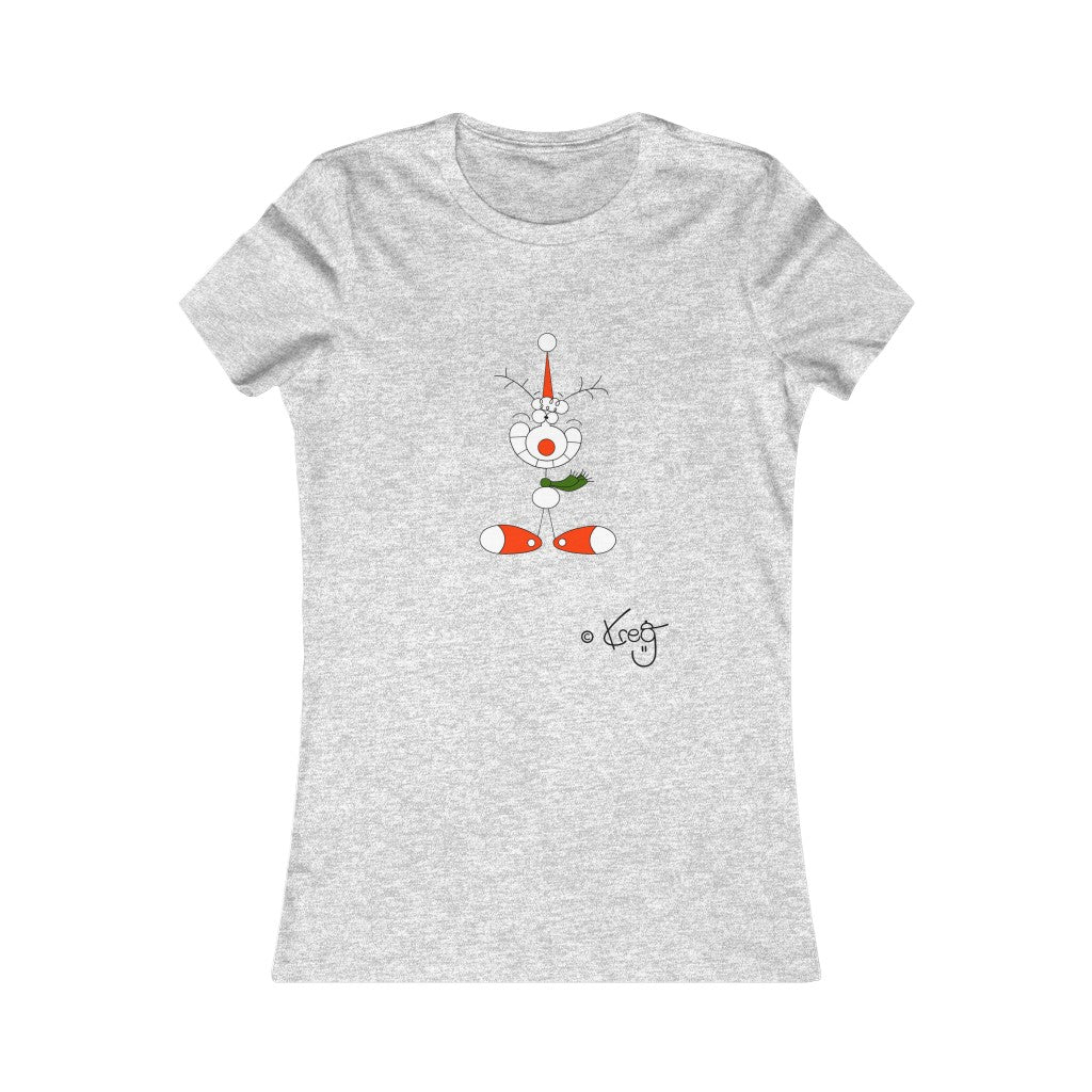 Reindeer Smile,Women's Favorite Tee