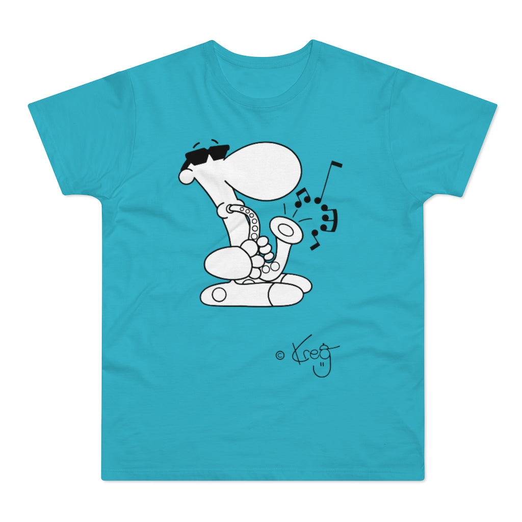 Sax Dude,Single Jersey Men's T-shirt