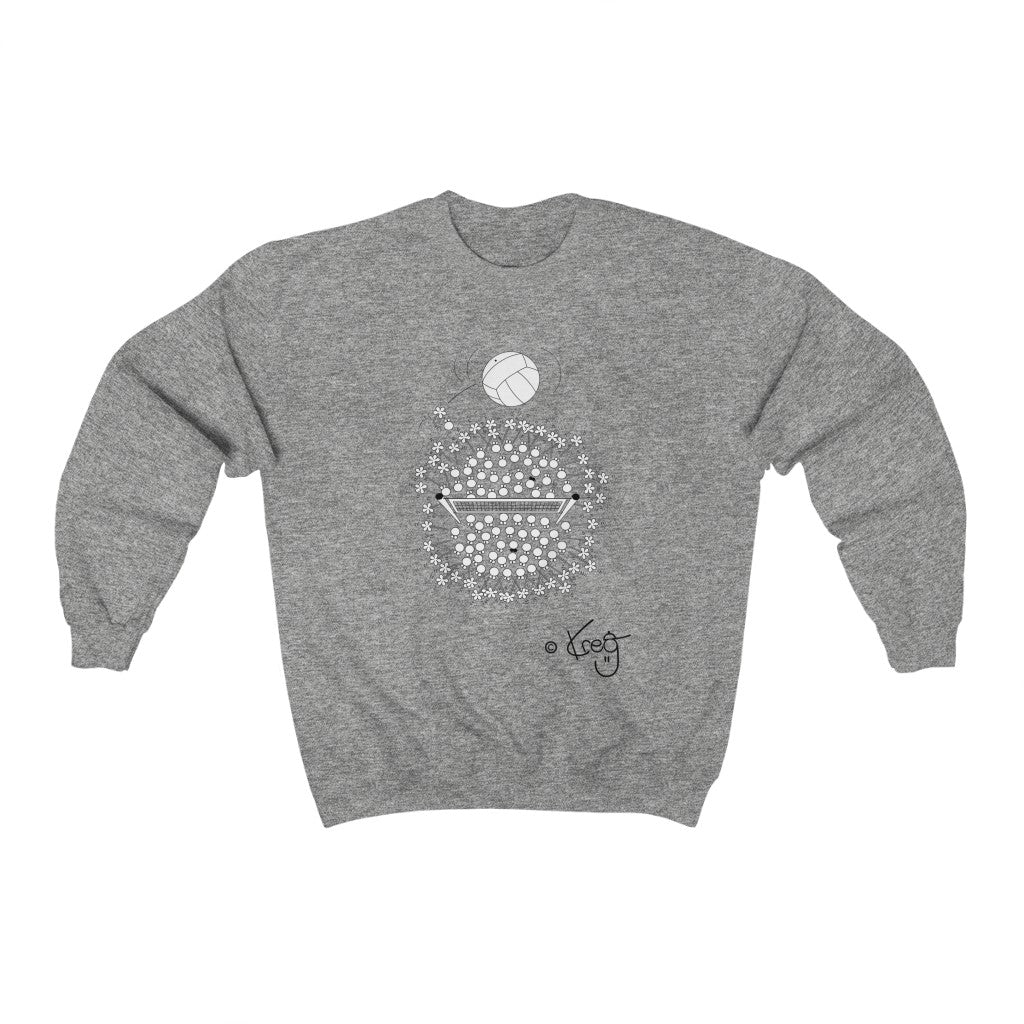 Volleyball Fun,Unisex Heavy Blend™ Crewneck Sweatshirt