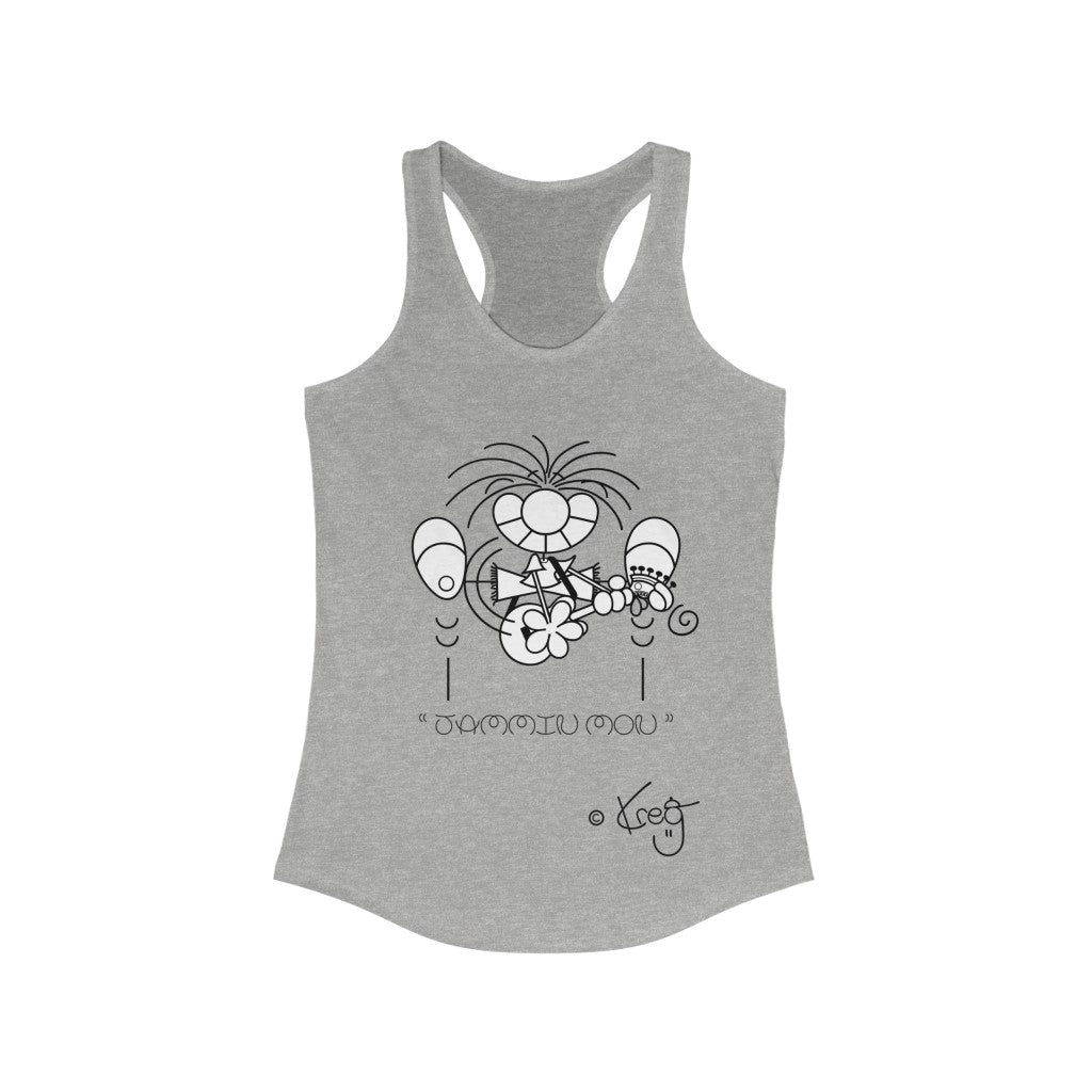 Guitar Mon Jammin,Women's Ideal Racerback Tank