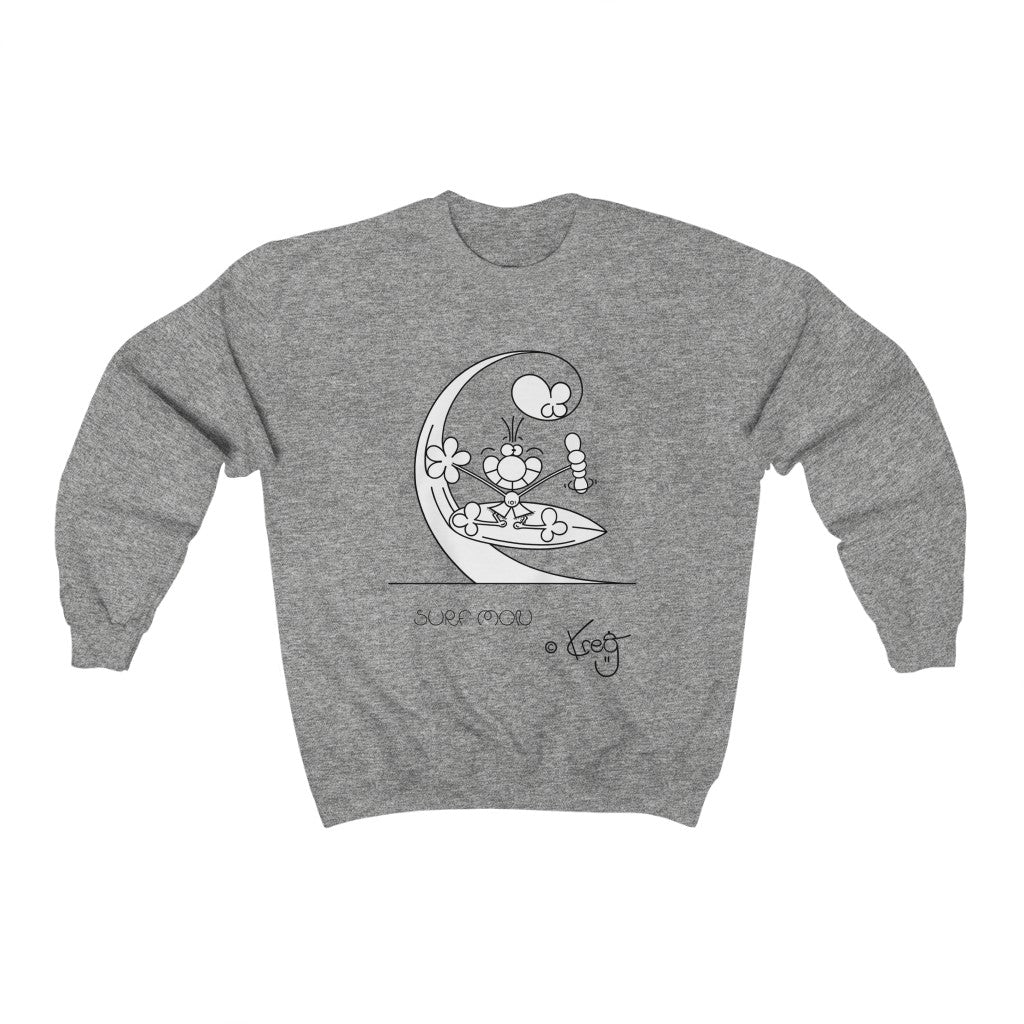 Shaka Surfer,Unisex Heavy Blend™ Crewneck Sweatshirt