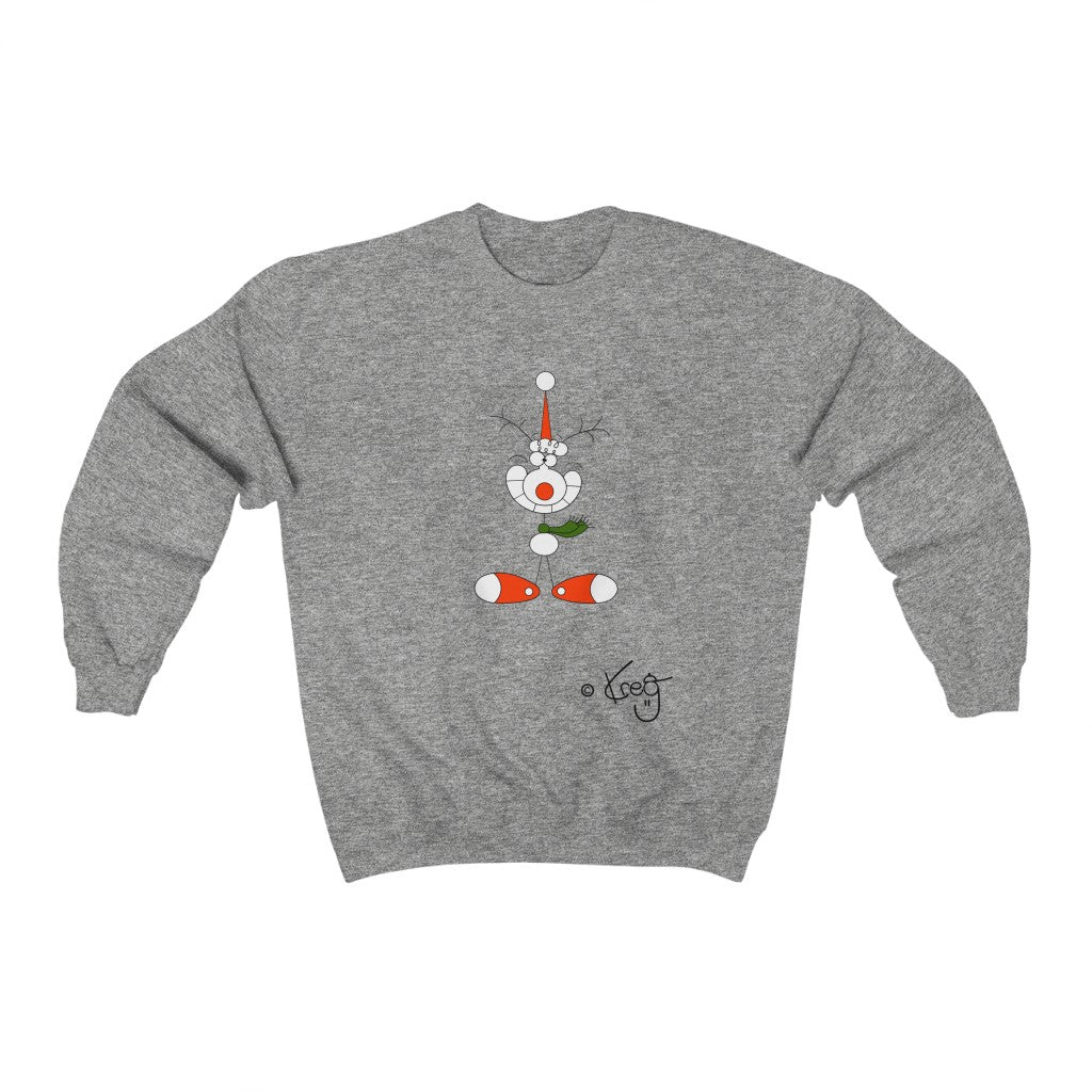 Smile Reindeer,Unisex Heavy Blend™ Crewneck Sweatshirt