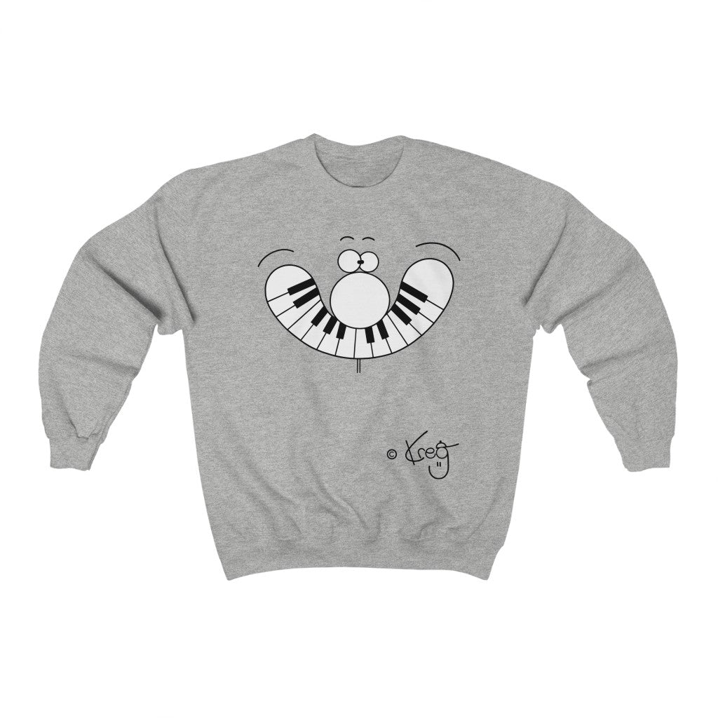 Smile Piano,Unisex Heavy Blend™ Crewneck Sweatshirt