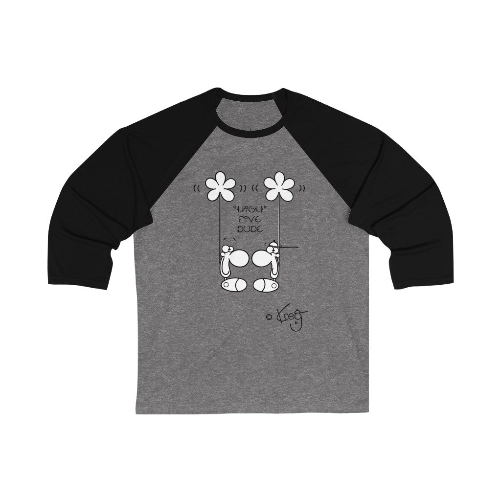 HIGH FIVE,Unisex 3\4 Sleeve Baseball Tee