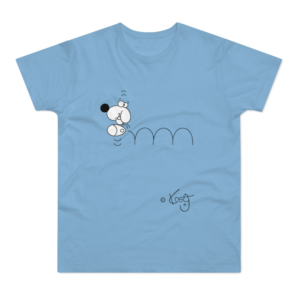 Bouncing Doggy,Single Jersey Men's T-shirt