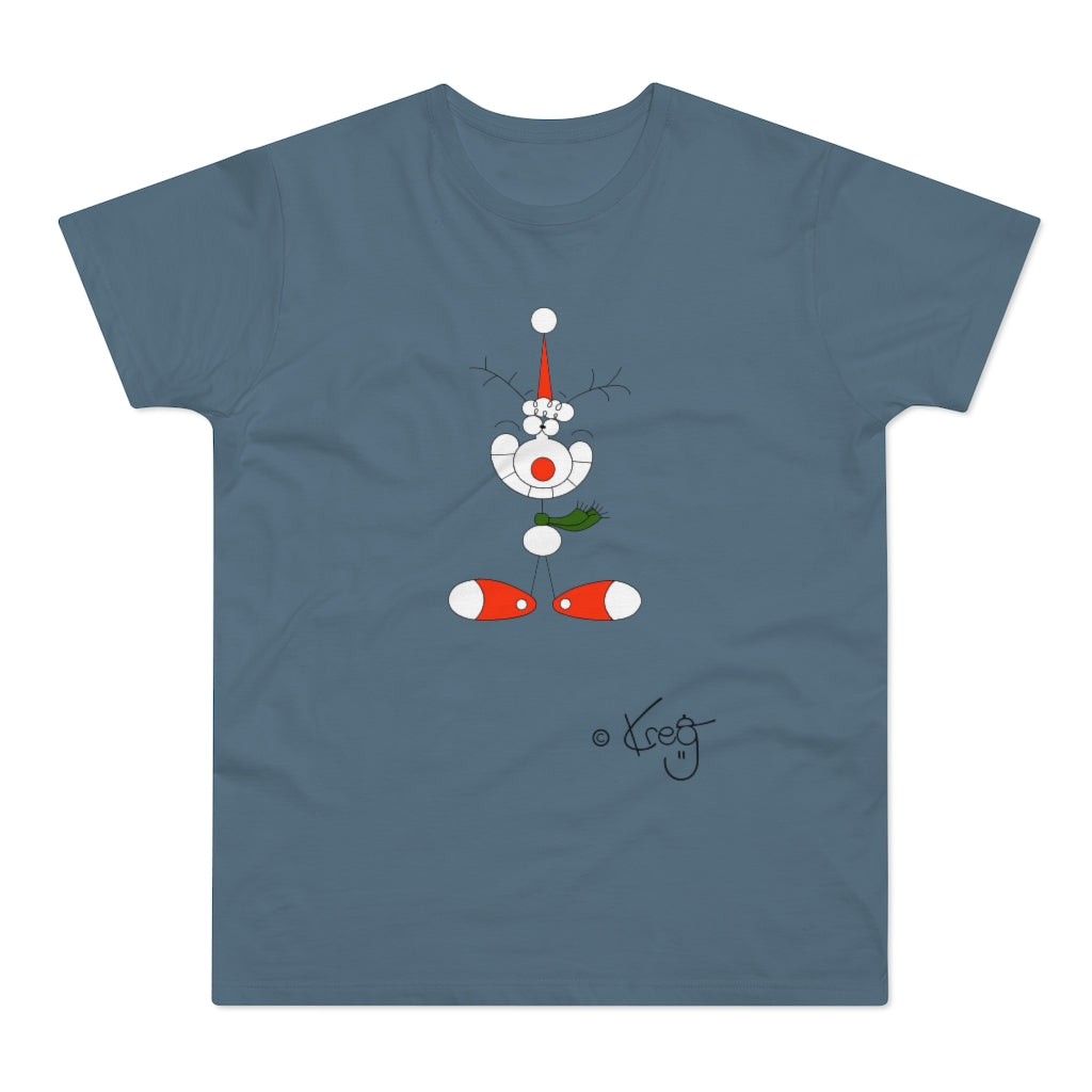 Smile Reindeer,Single Jersey Men's T-shirt