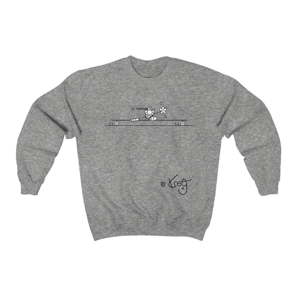 Longboarder,Unisex Heavy Blend™ Crewneck Sweatshirt