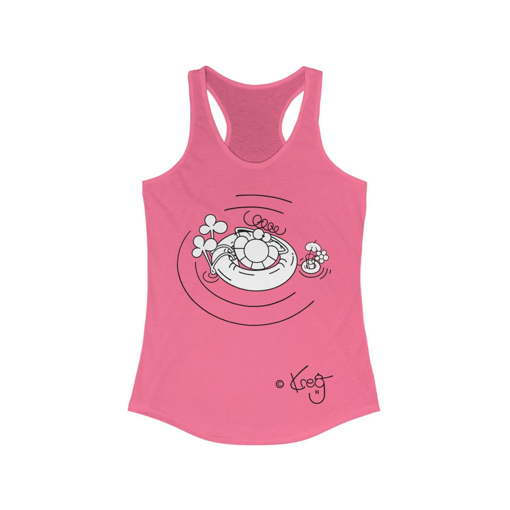 Inner Tube Dude,Women's Ideal Racerback Tank