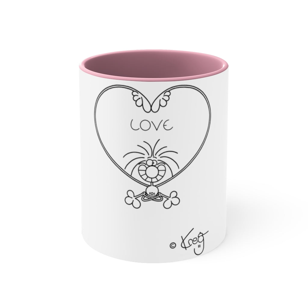 LOV YOGA Accent Coffee Mug, 11oz