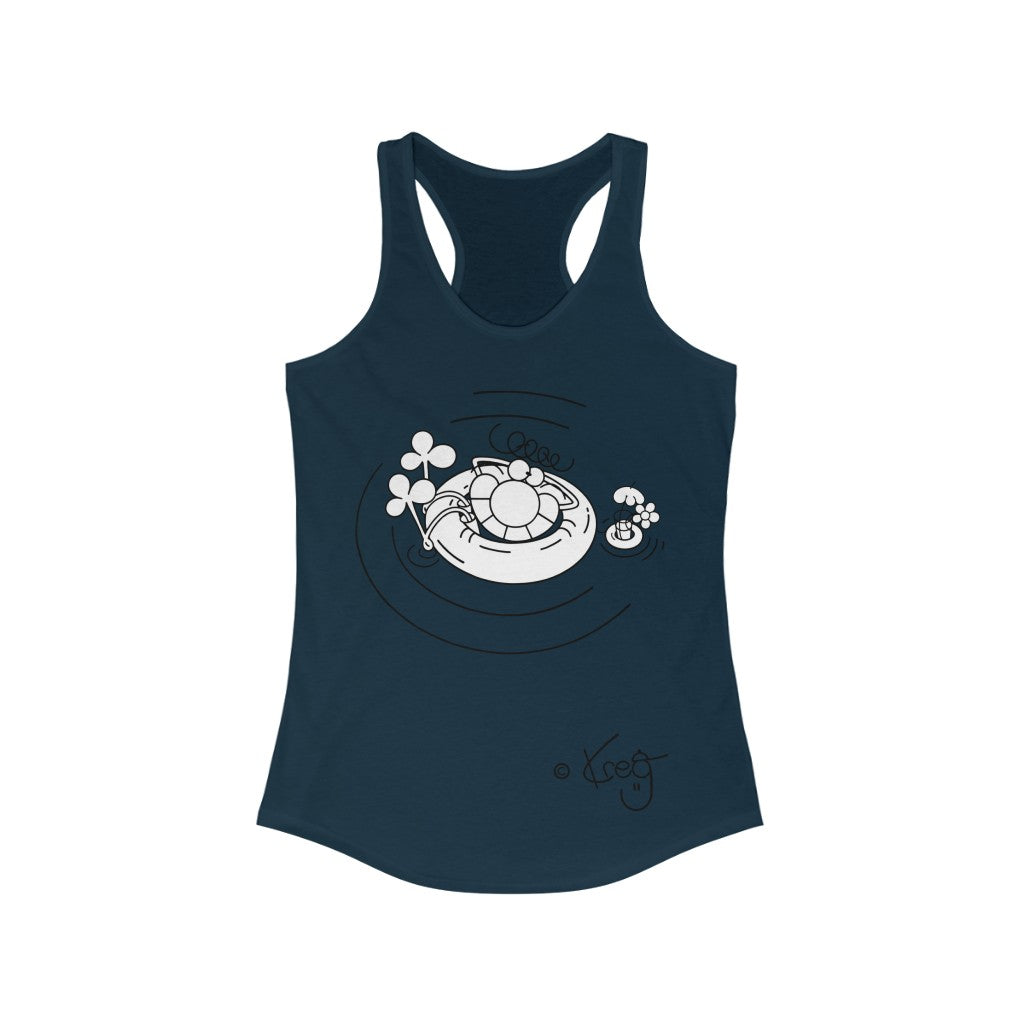 Inner Tube Dude,Women's Ideal Racerback Tank