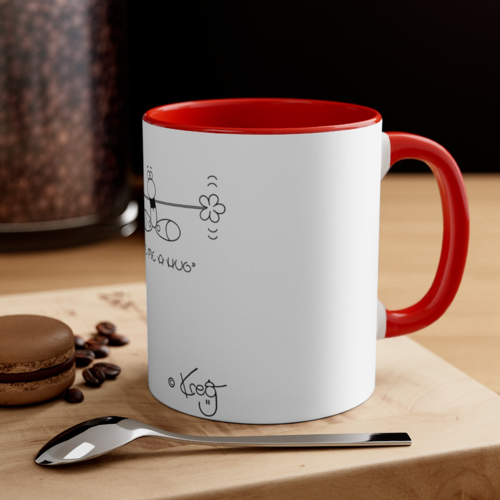 Give Me a Hug Accent Coffee Mug, 11oz