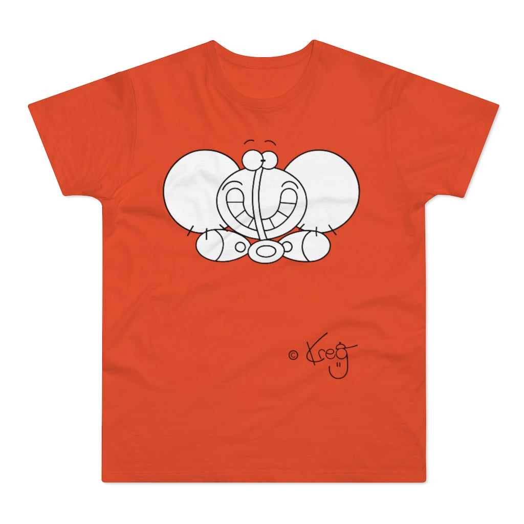 Smile Elephant,Single Jersey Men's T-shirt