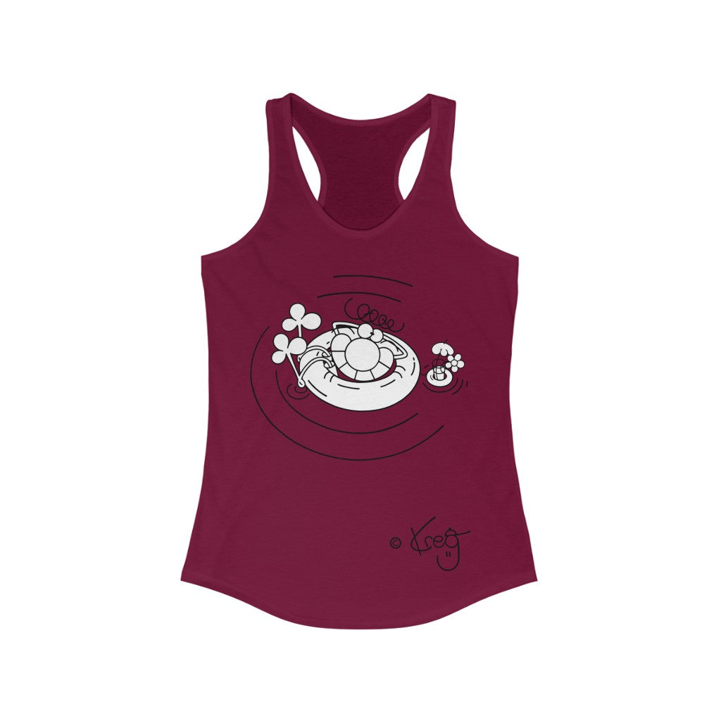 Inner Tube Dude,Women's Ideal Racerback Tank