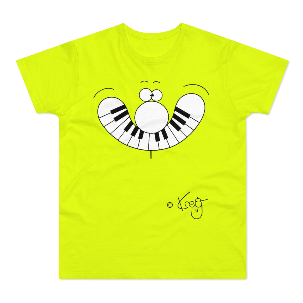 Smile Piano,Single Jersey Men's T-shirt