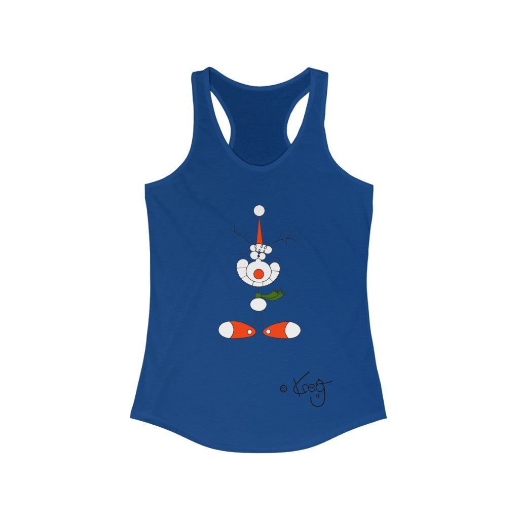 Smile Reindeer,Women's Ideal Racerback Tank