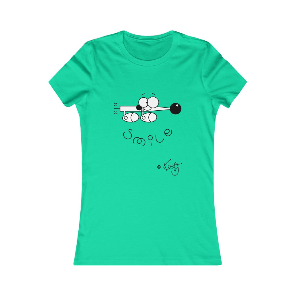 Wiener Dog Smile,Women's Favorite Tee