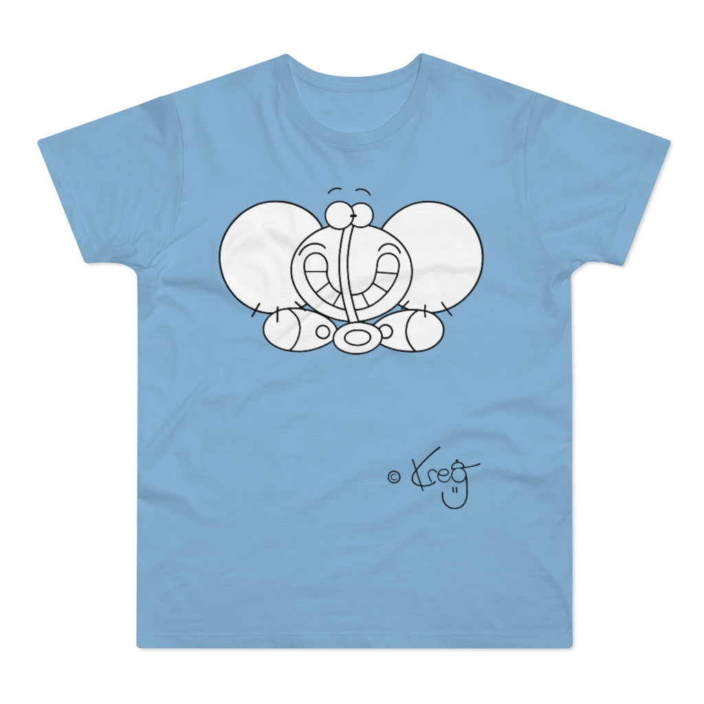 Smile Elephant,Single Jersey Men's T-shirt