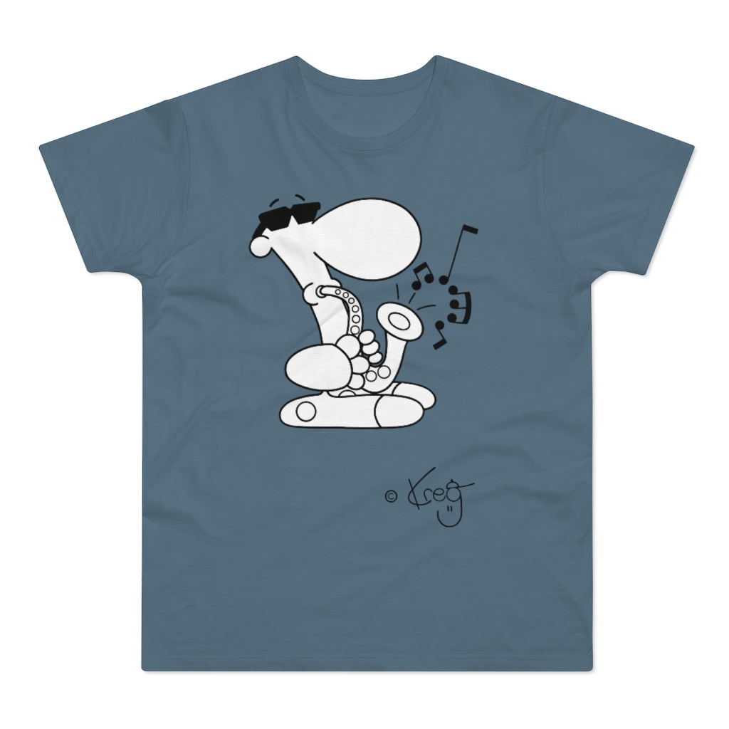 Sax Dude,Single Jersey Men's T-shirt