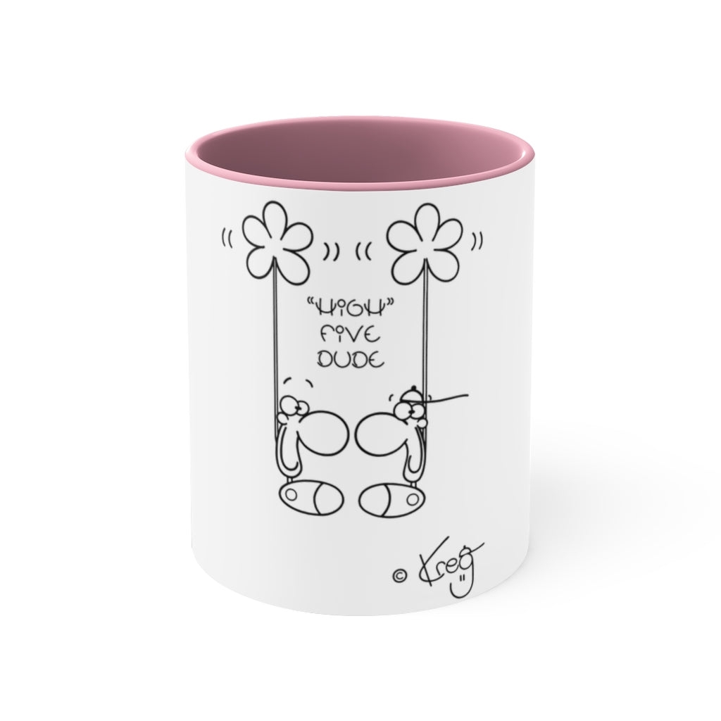 High Five Accent Coffee Mug, 11oz