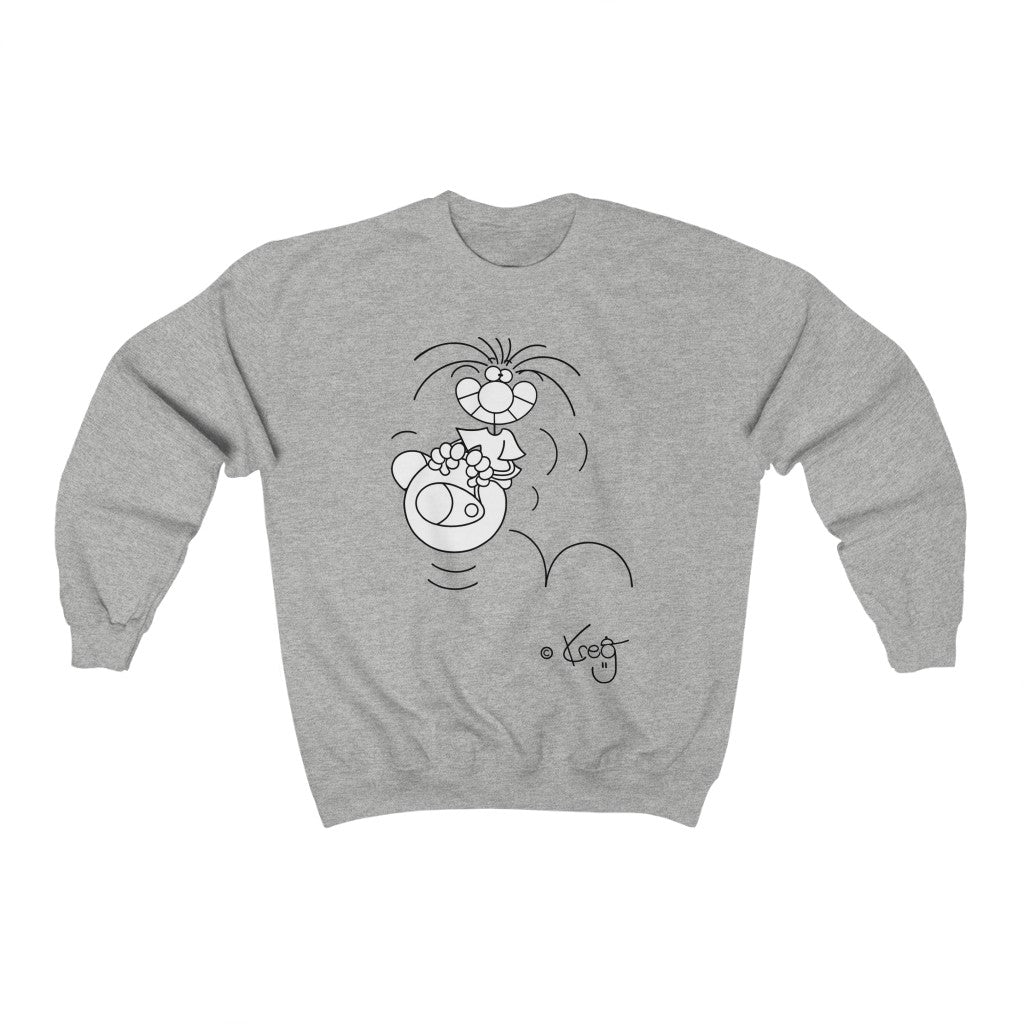 Hoppity Ball,Unisex Heavy Blend™ Crewneck Sweatshirt