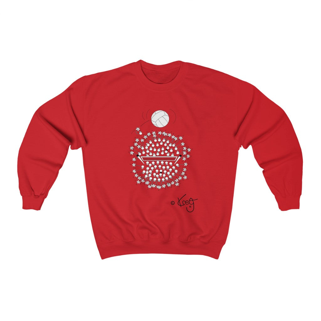 Volleyball Fun,Unisex Heavy Blend™ Crewneck Sweatshirt