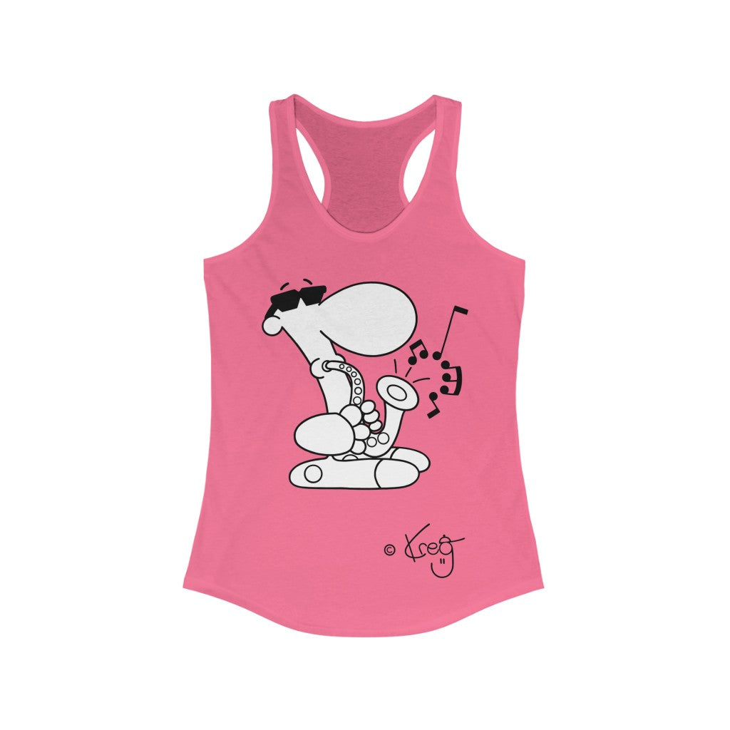 Sax Dude,Women's Ideal Racerback Tank