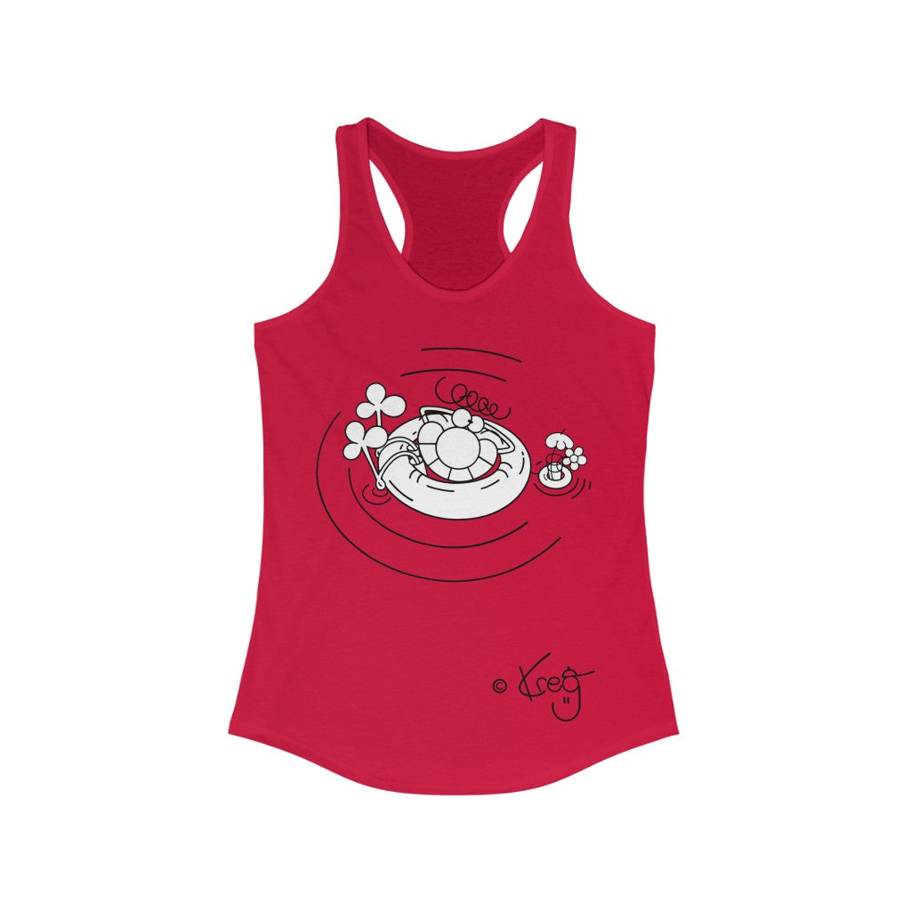 Inner Tube Dude,Women's Ideal Racerback Tank