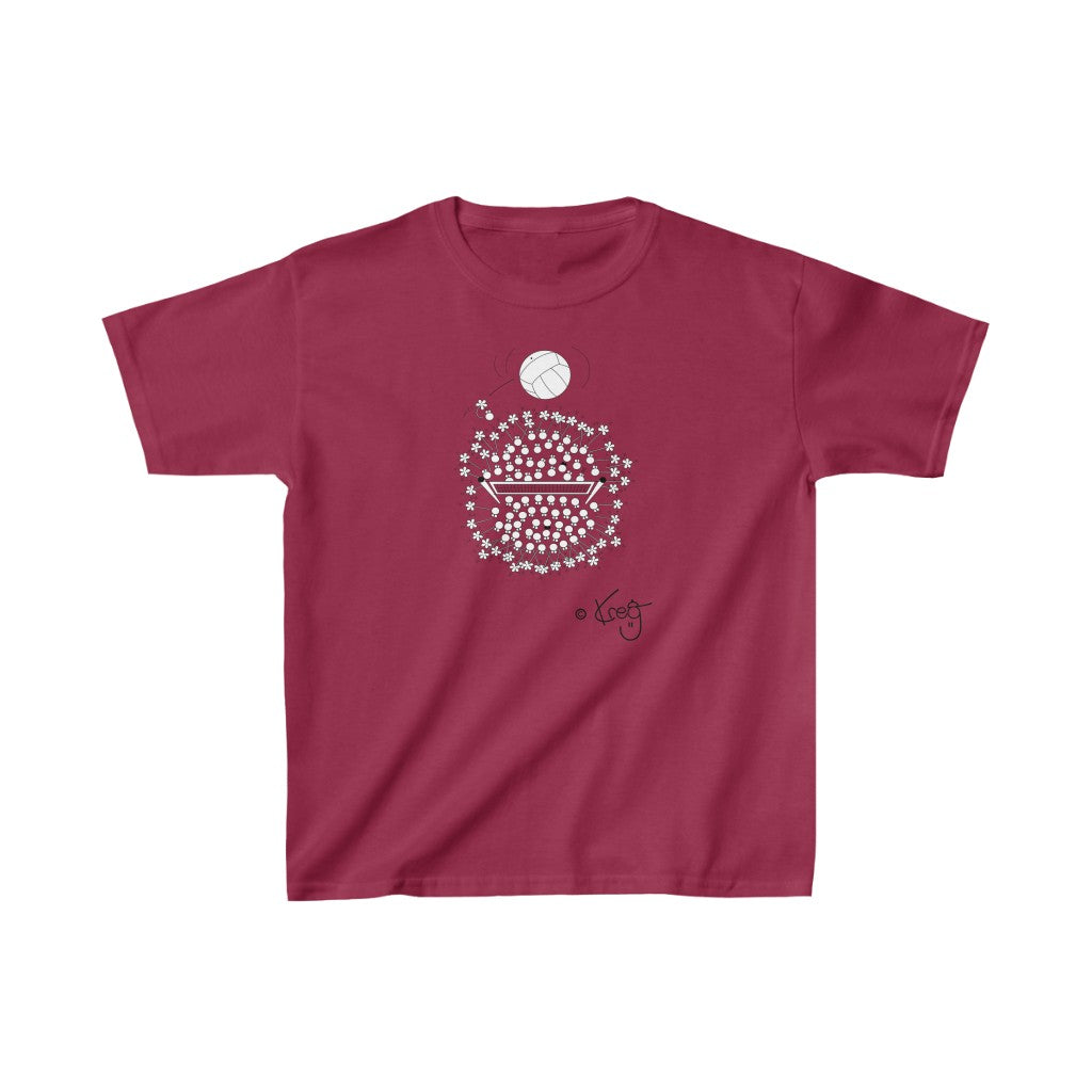 VolleyBall Fun,Kids Heavy Cotton™ Tee