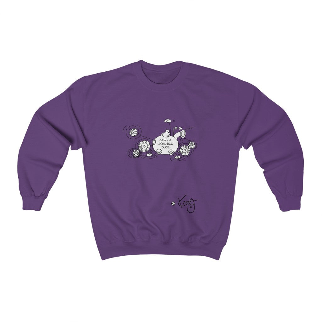 Street Scrubee Dude,Unisex Heavy Blend™ Crewneck Sweatshirt