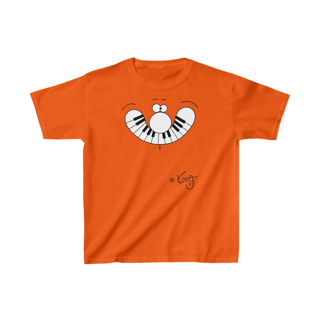 Smile Piano,Kids Heavy Cotton™ Tee