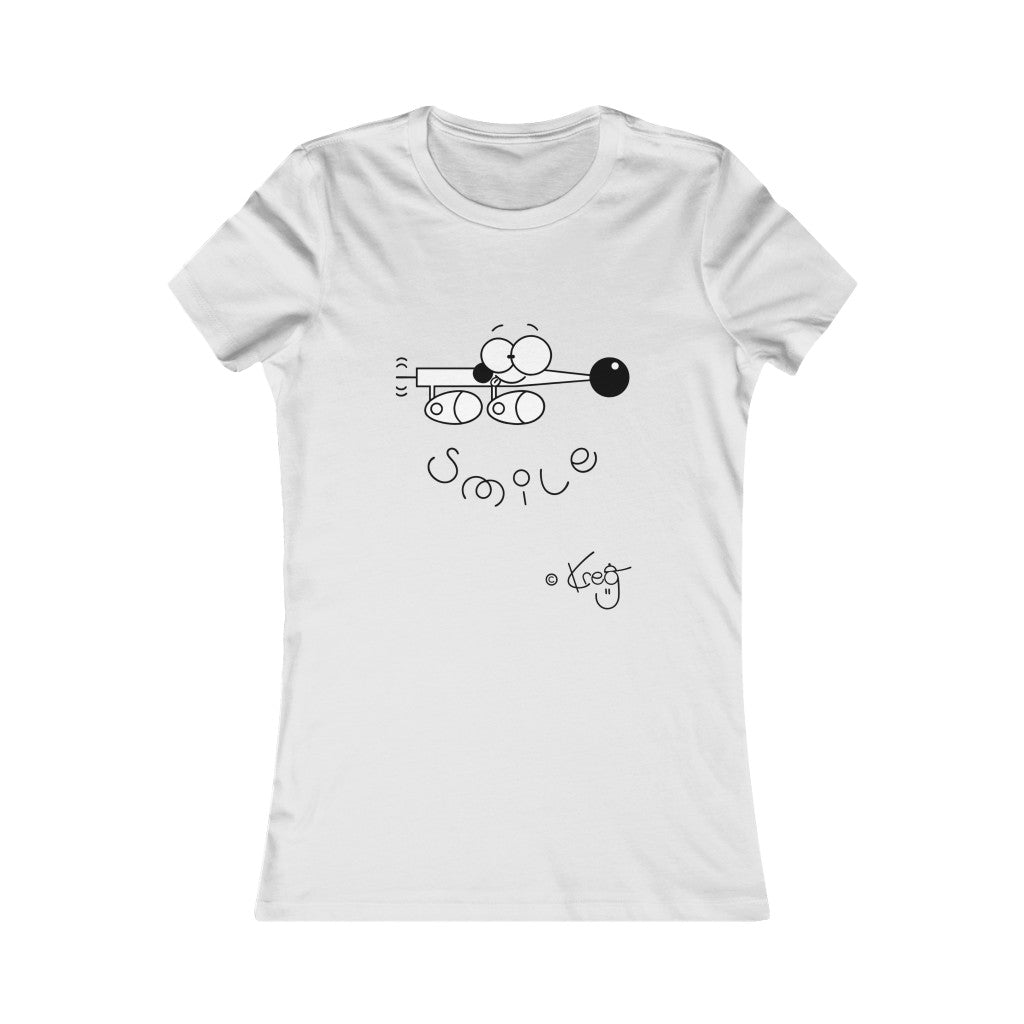 Wiener Dog Smile,Women's Favorite Tee