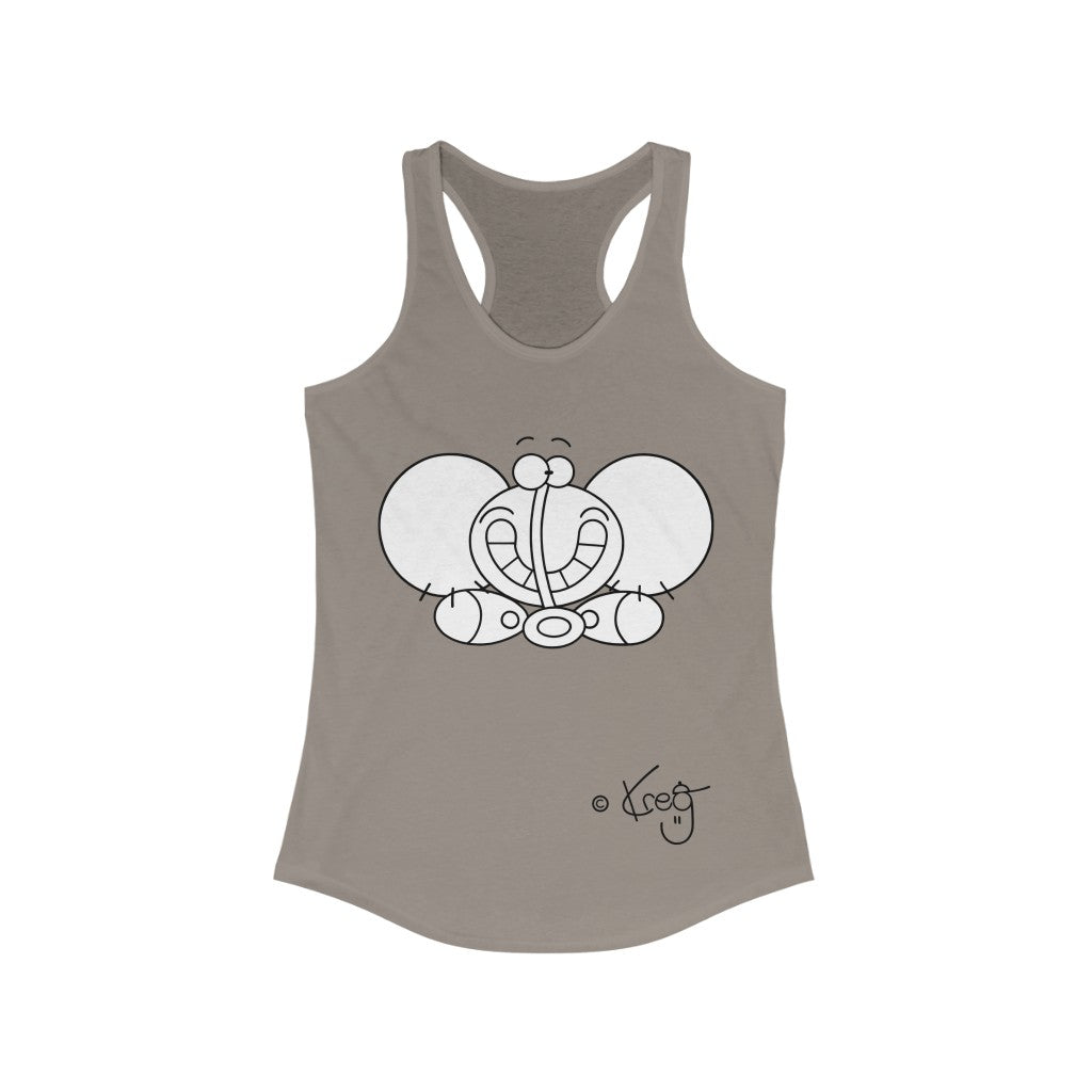 Smile Elephant,Women's Ideal Racerback Tank