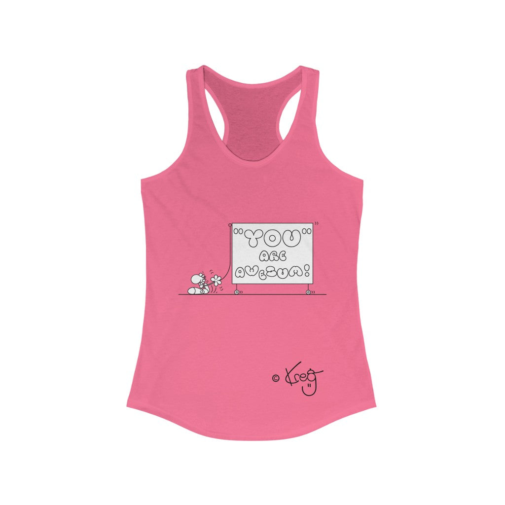 Billboard Dude,Women's Ideal Racerback Tank