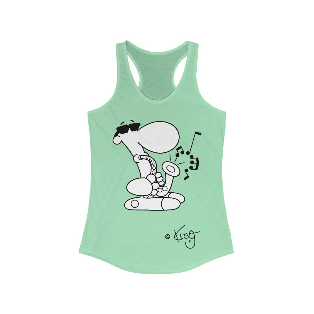 Sax Dude,Women's Ideal Racerback Tank