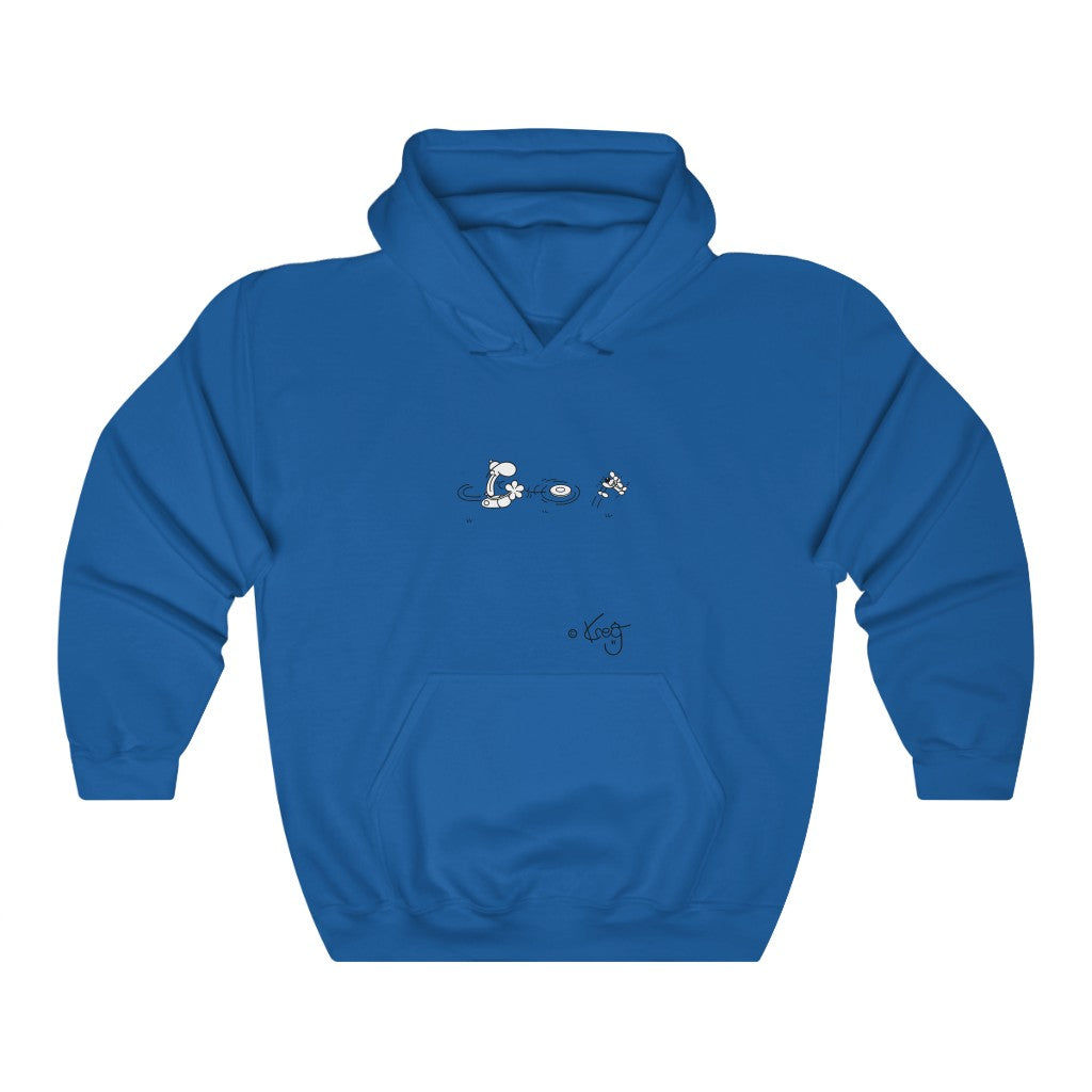 Freddy Frisbee Dog,Unisex Heavy Blend™ Hooded Sweatshirt