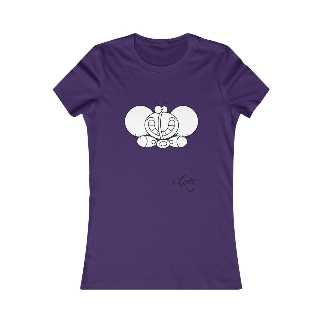 Smile Elephant,Women's Favorite Tee