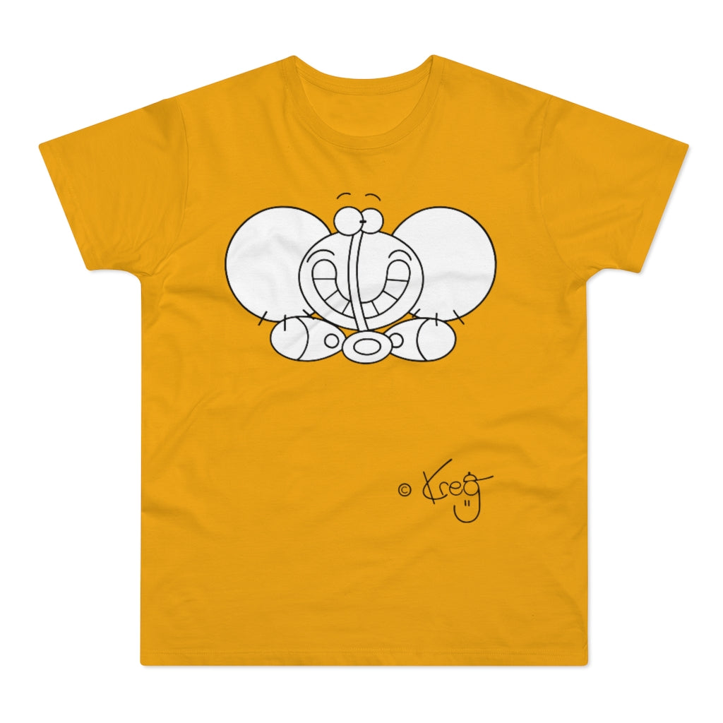 Smile Elephant,Single Jersey Men's T-shirt