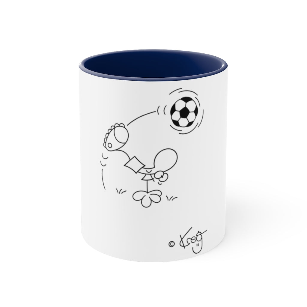 Soccer Accent Coffee Mug, 11oz