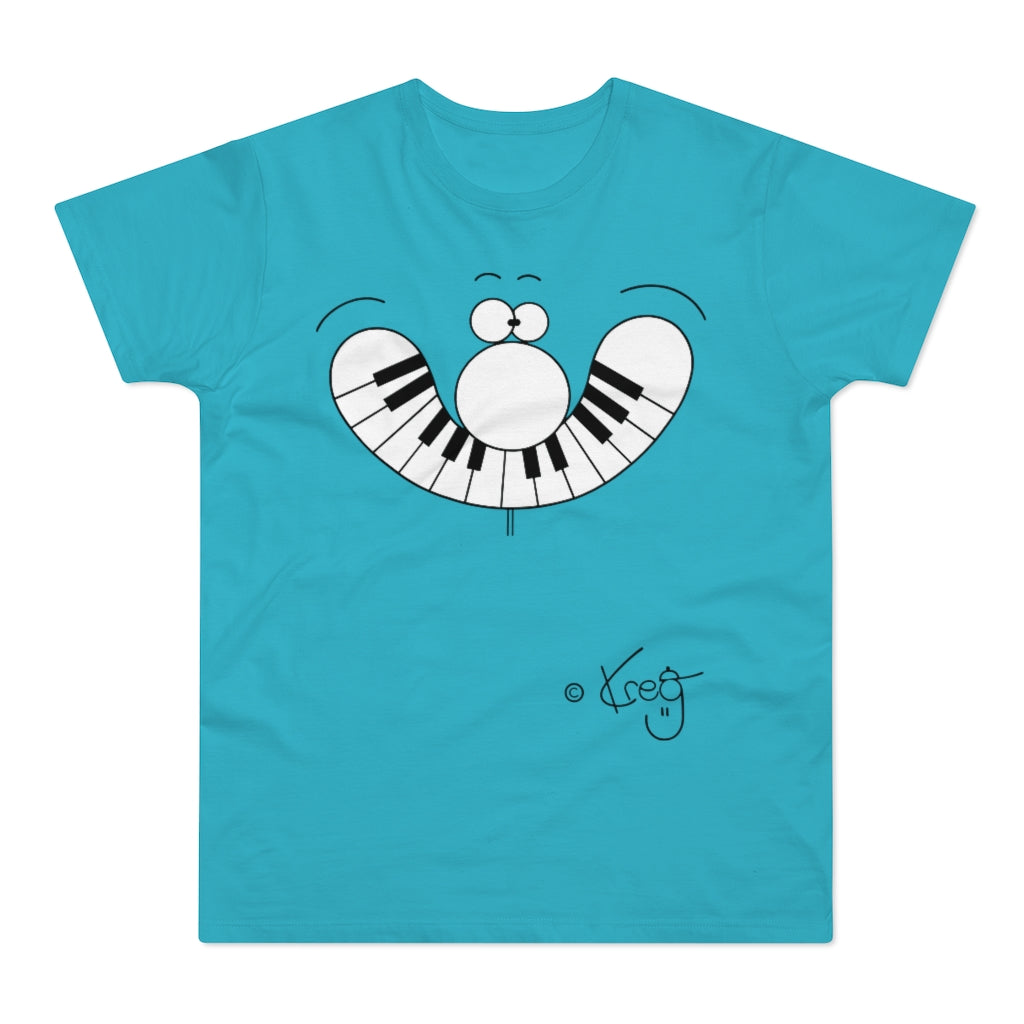 Smile Piano,Single Jersey Men's T-shirt