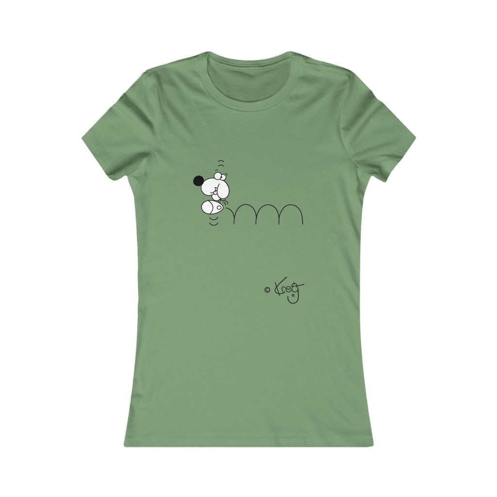 Bouncing Doggy,Women's Favorite Tee