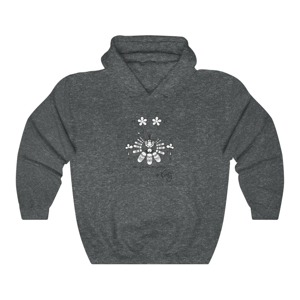 Belly Button Bongo Dude,Unisex Heavy Blend™ Hooded Sweatshirt