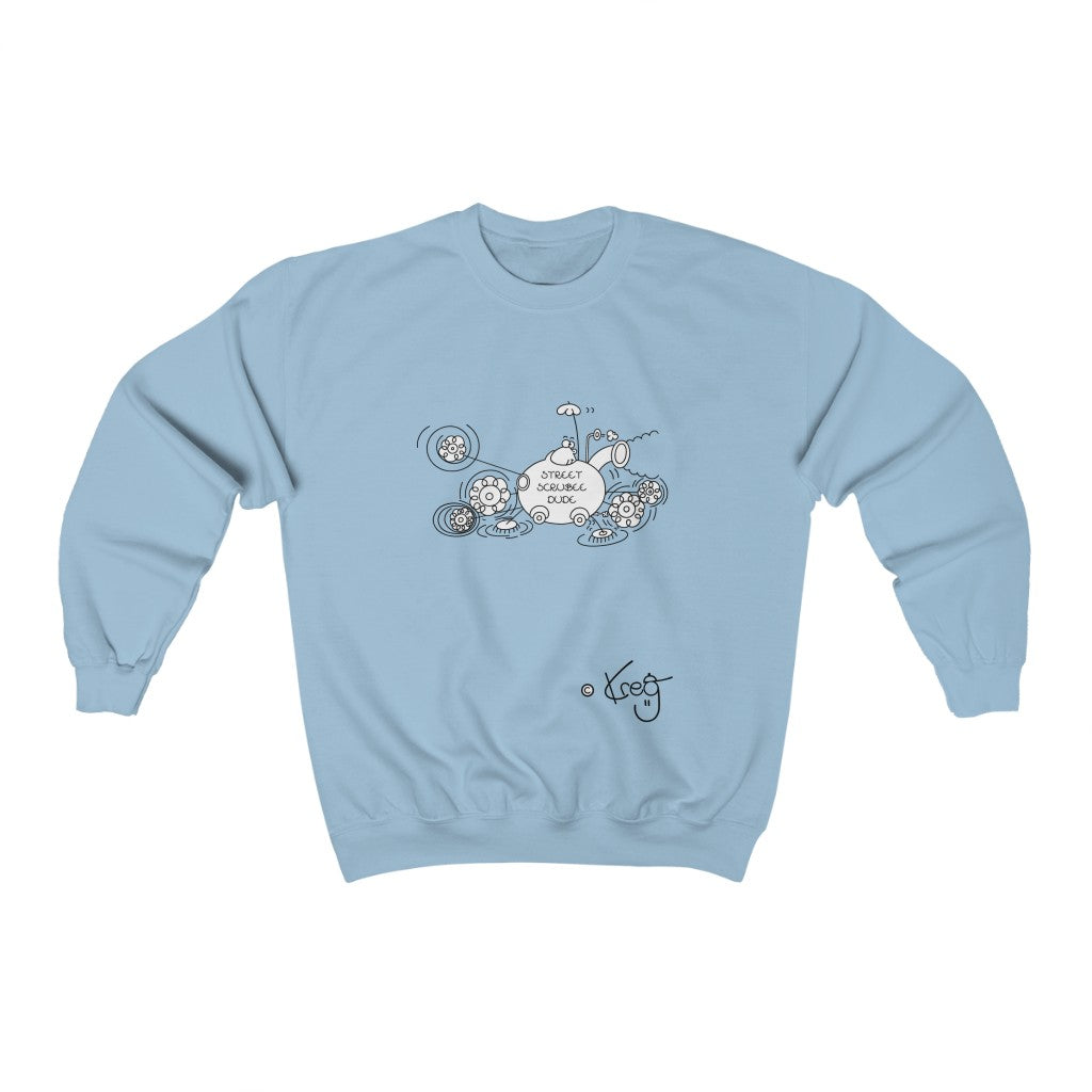 Street Scrubee Dude,Unisex Heavy Blend™ Crewneck Sweatshirt