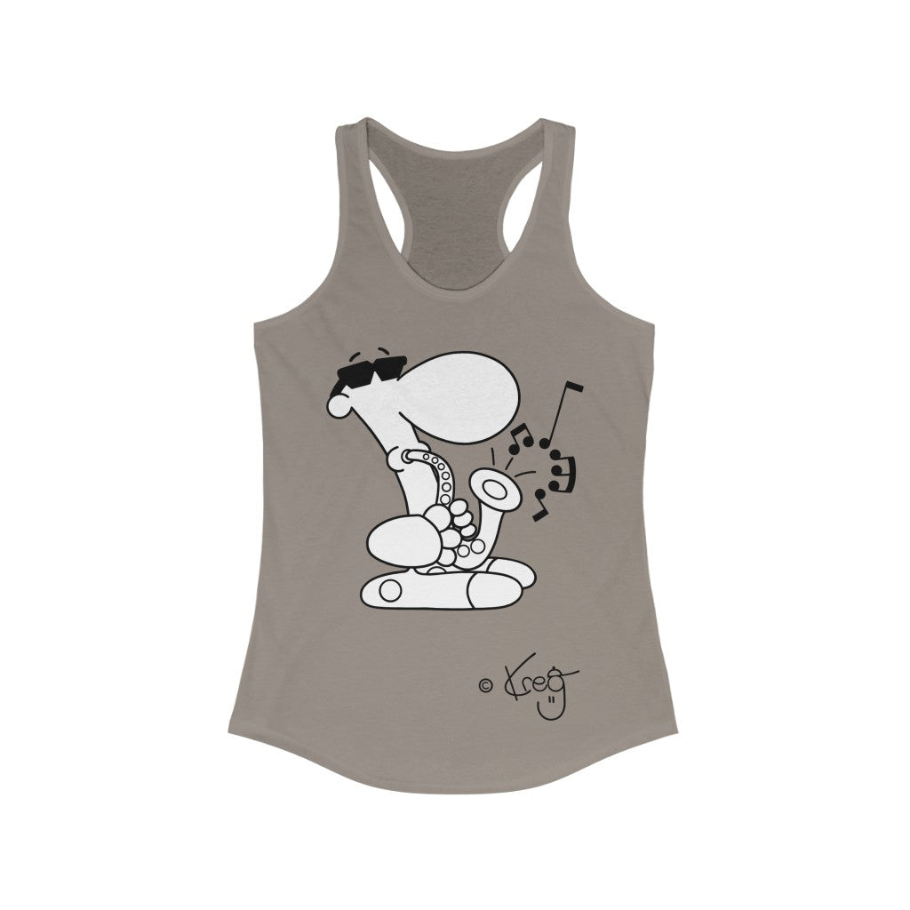 Sax Dude,Women's Ideal Racerback Tank