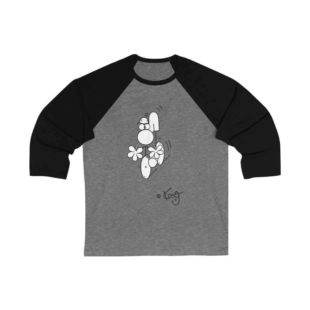 Cyclist,Unisex 3\4 Sleeve Baseball Tee