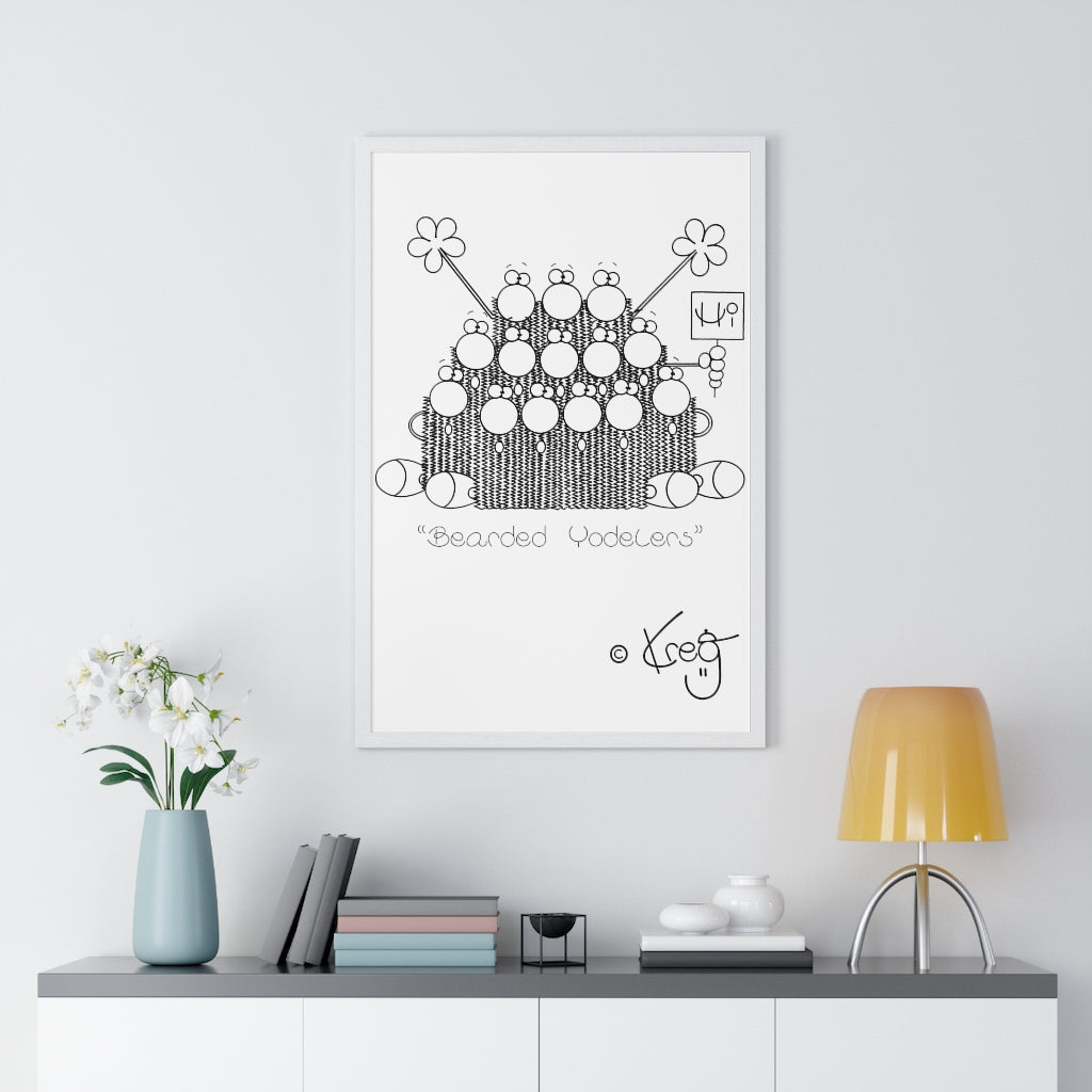 Bearded Yodelers,Premium Framed Vertical Poster