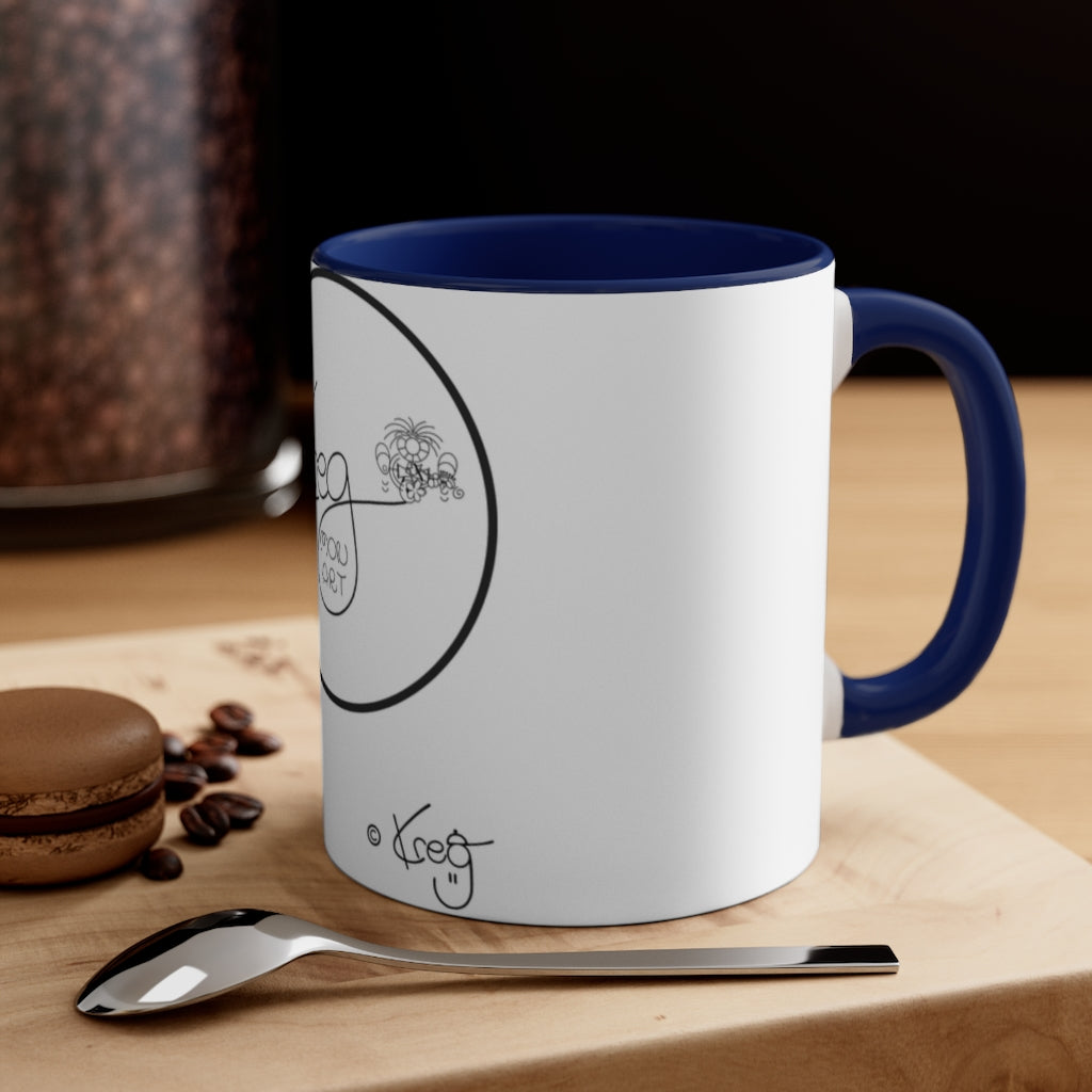 Kreg Mon Art Logo Accent Coffee Mug, 11oz