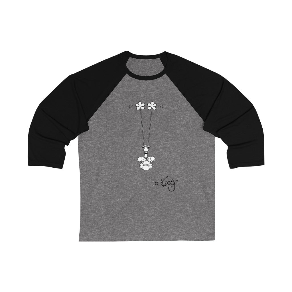 Touch Down,Unisex 3\4 Sleeve Baseball Tee