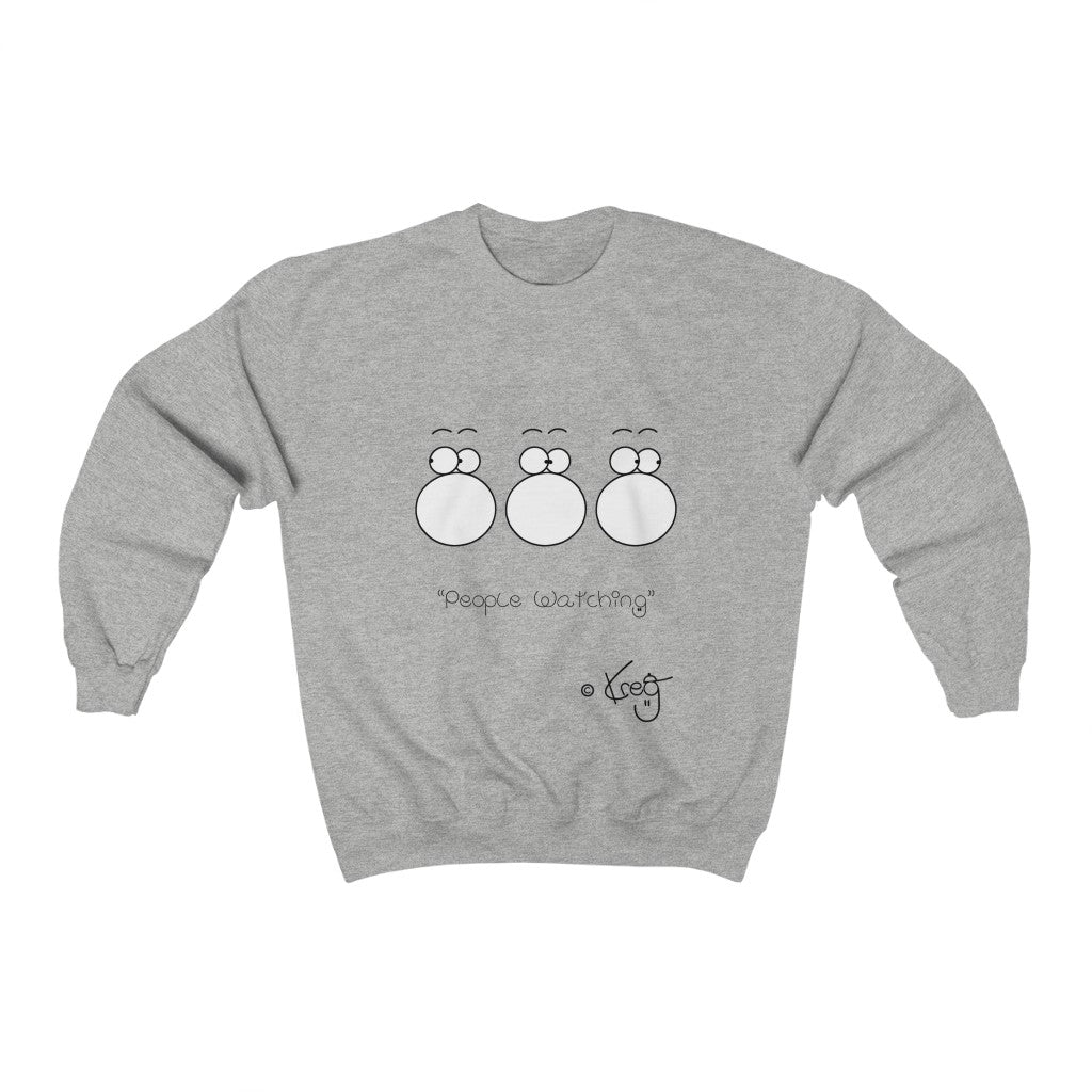 People Watching,Unisex Heavy Blend™ Crewneck Sweatshirt